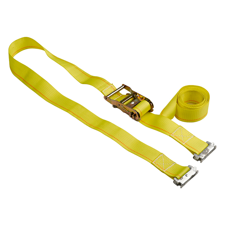 2 inch 50mm*2t buộc dây đeo với E Hook Truck Ratchet Tiedown E-Track Ratchet Dây đeo tải dây đeo